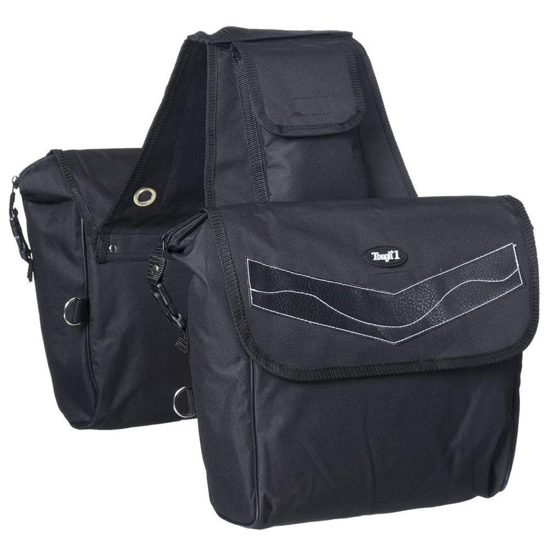 Tough 1 Saddle Bag Insulated Padded D Ring Attachment XL Black 61-4730 Saddle Bags JT International 