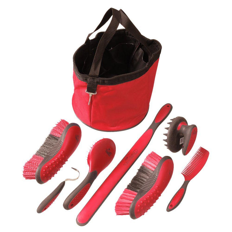 Tough 1 Great Grip Grooming Package (8-Piece), Pink Grooming Kits JT International Red 