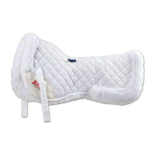 Shires High Winter, Fleece Saddle Pad Half Pads Shires L White/White 