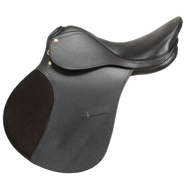 EquiRoyal Silver Fox Wide All Purpose Saddle 17 Black All Purpose Saddles JT International Black 17" 