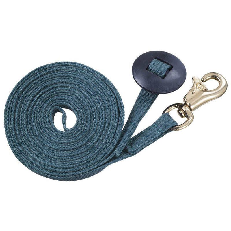 Tough 1 German Cord Cotton Lunge Line with Heavy Snap, Black Lunging Systems JT International Green/Hunter 