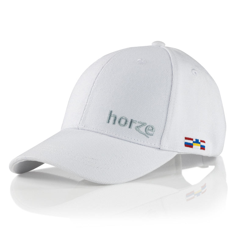 White Horze Cap - Flag Logo Hats One Size