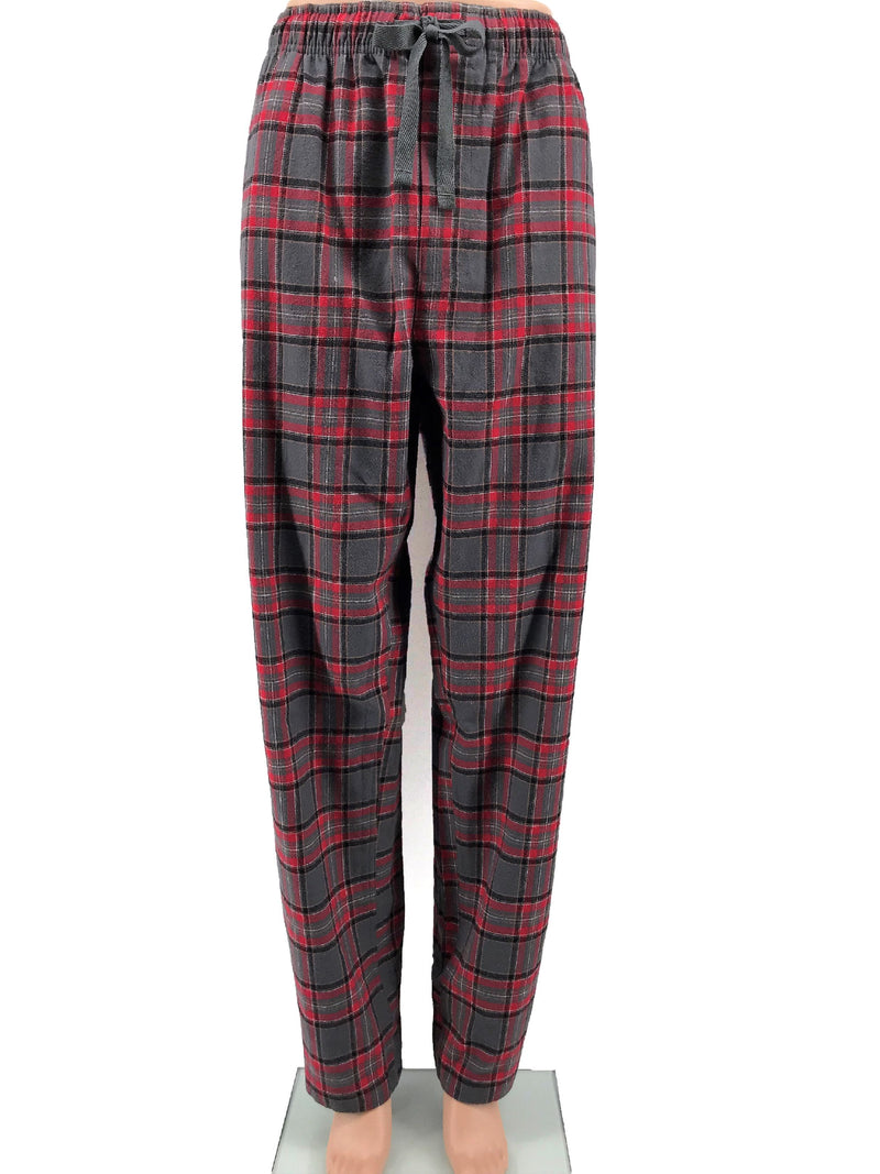 Backpacker Men's Flannel Lounge Pants Sleepwear Backpacker S Red Grey 