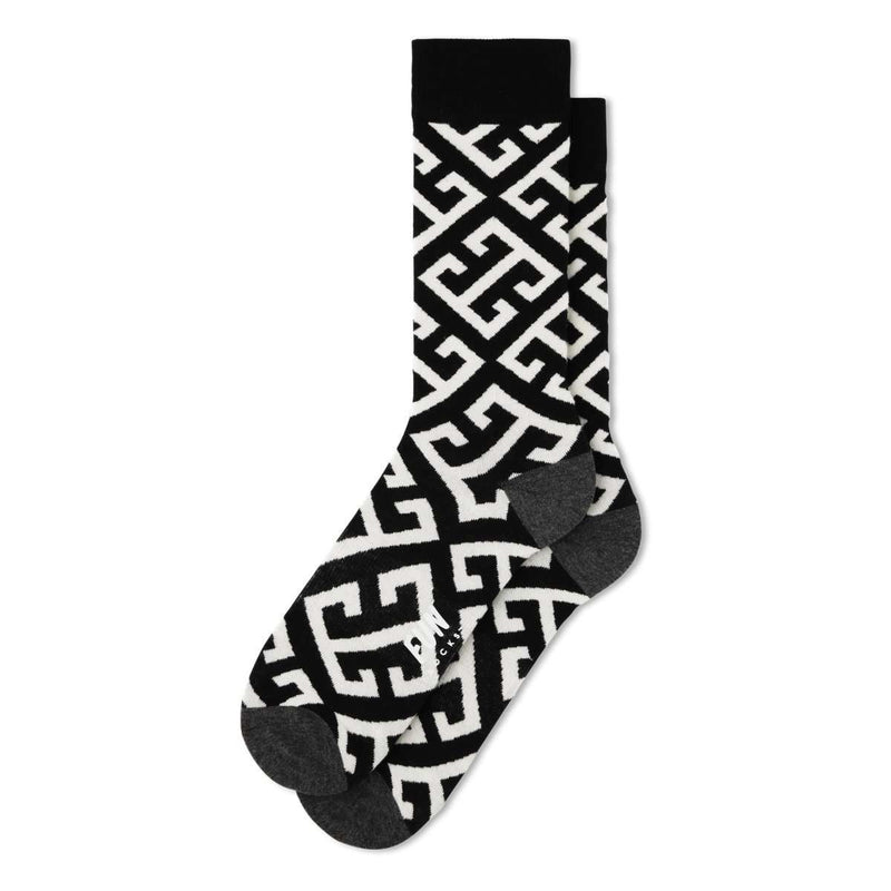 Fun Socks Men's Key Geo Socks Socks Fun Socks Black 