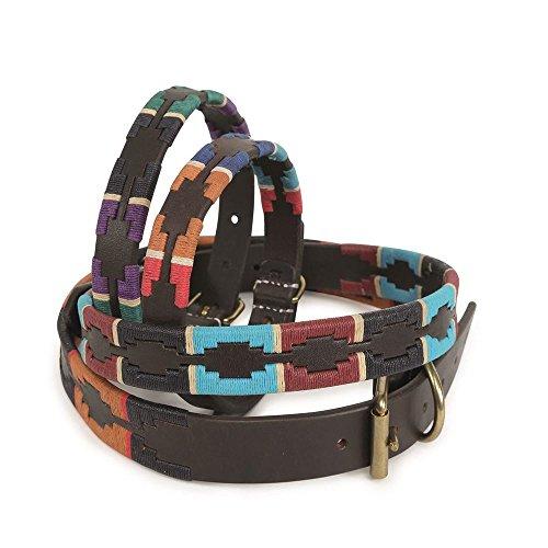 Shires Drover Polo Dog Lead Smart Leather Dog Collars & Leashes Shires Equestrian Natural Medium 
