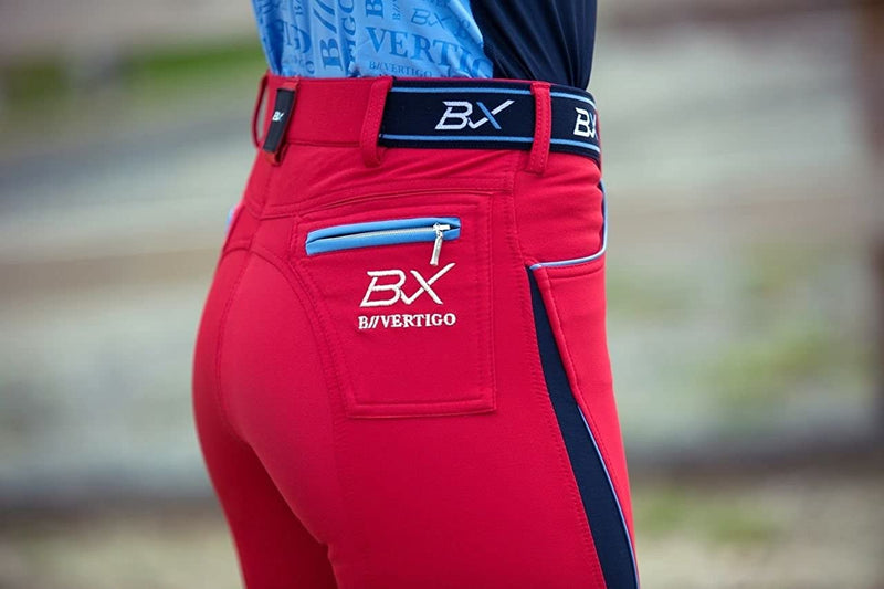 B Vertigo BVX Women's Xandra Silicone Knee Patch Breeches Knee Patch Breeches Horze 