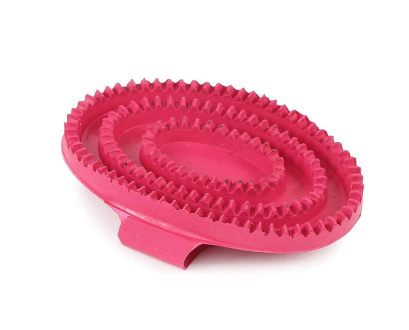 Shires Rubber Curry Comb Brushes Shires Equestrian Pink Large 