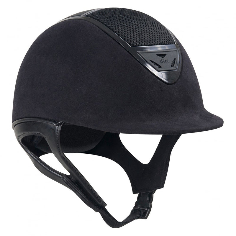 IR4G XLT Suede Helmet - Gloss Vent Riding Helmets IRH Black X-Large 
