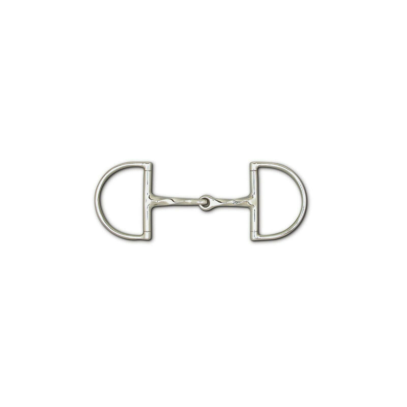 Toklat Stainless Steel Slow Twist Hunt Dee Bit with 3 3/4" Rings English Horse Bits Toklat 