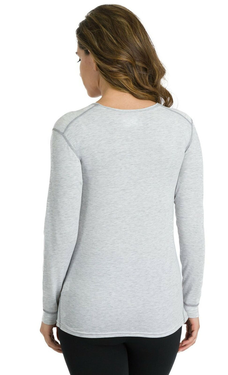Back side of Polarmax Micro H1 Women's Long Sleeve Crew Top Base Layers