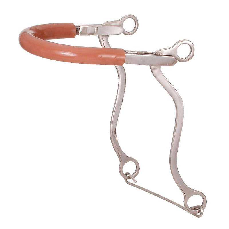 Stainless Steel Horse Kelly Silver Star Hackamore with Rubber Tubing Training Equipment JT International