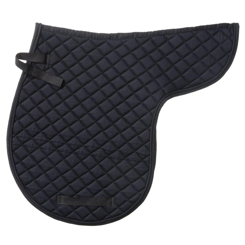 Quilted Contour English Saddle Pad All Purpose Pads JT International Black 