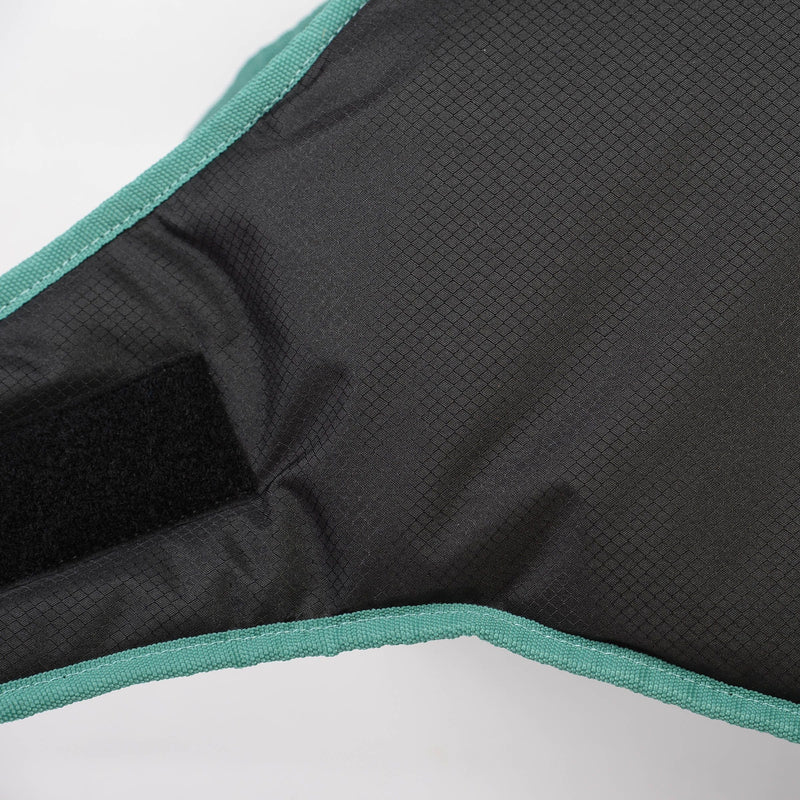 Close look at Fabric of Black/Bottle Green Weatherbeeta Green-Tec 900D Dog Coat Medium Dog Coats