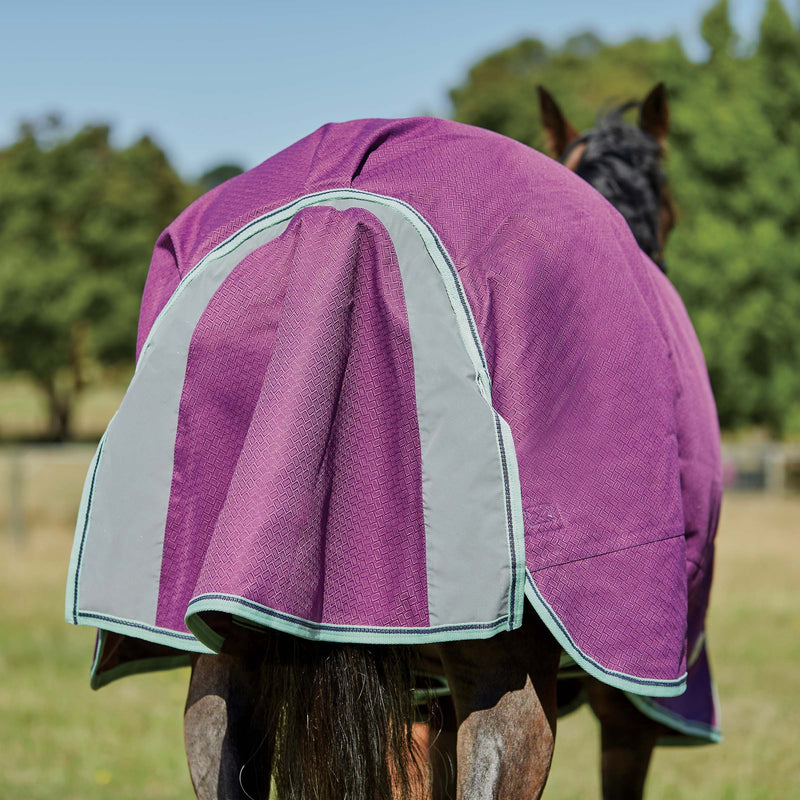 Full wrap tail flap Purple/Navy/Mint Weatherbeeta Comfitec Premier Freedom Pony Standard Neck Lite Turnout Blankets