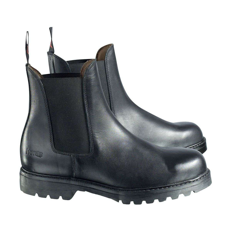 Horze Steel Toe Safety Paddock Boots English Paddock Boots Horze 6 Black 