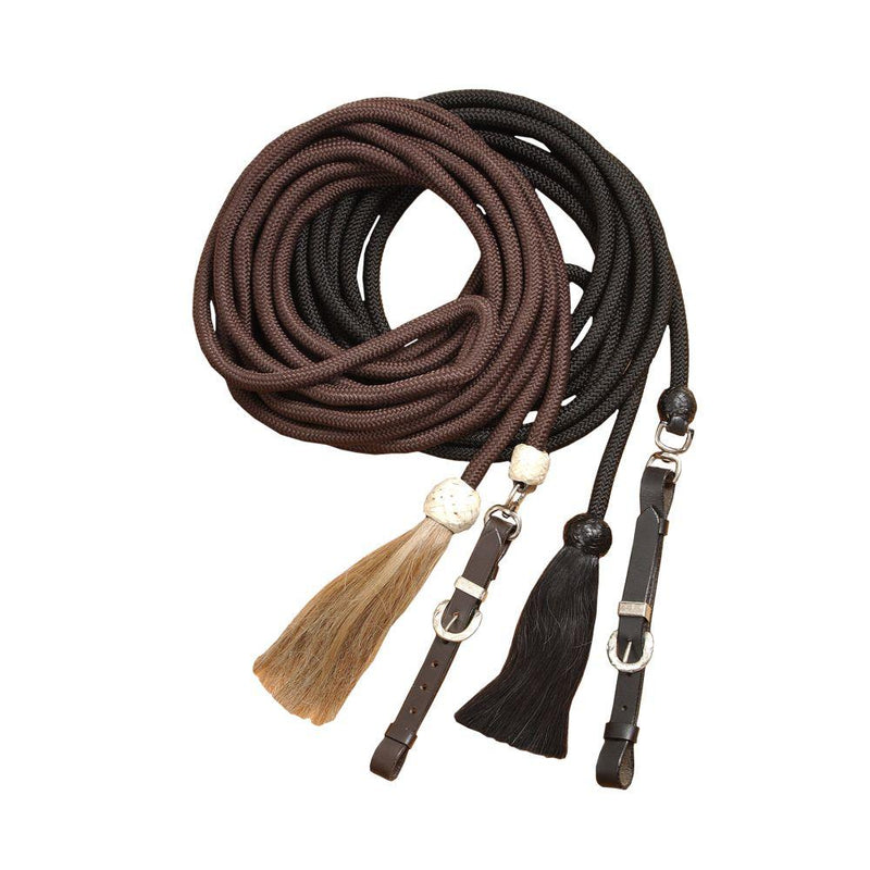 Royal King Braided Mecate Rope Lunge Line, Brown Lunging Systems JT International 