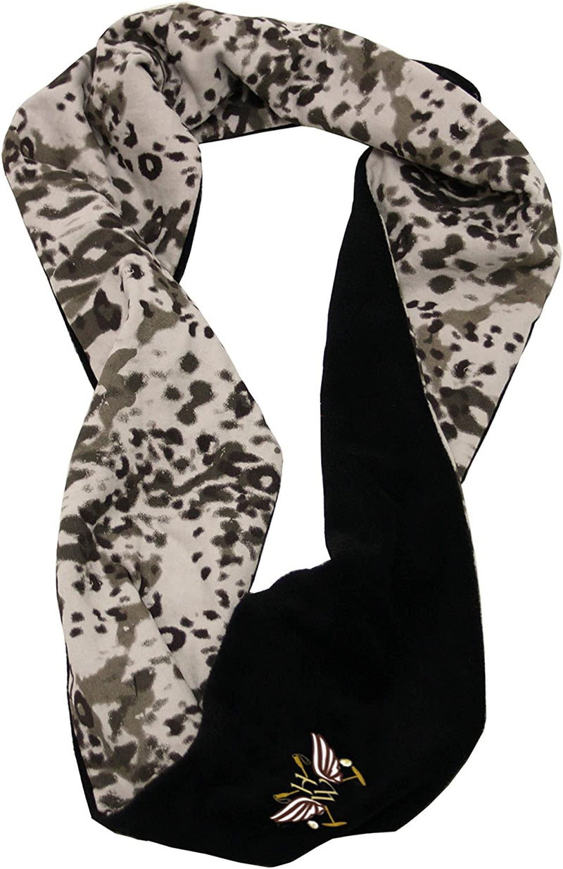 Horseware Newmarket Fleece Snood Scarves Black/Safari Print One Size