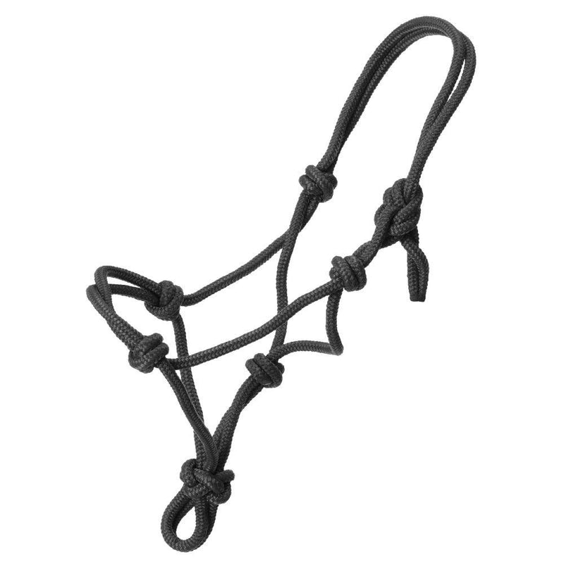 Black Tough 1 Miniature Poly Rope Tied Halter