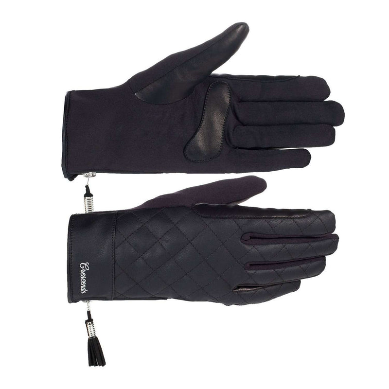 Horze Crescendo Arya Riding Gloves Gloves Horze 8 Black 
