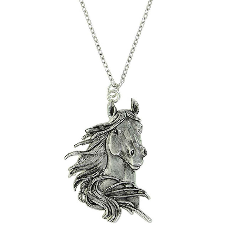 Majestic Beauty Horse Pendant Necklace Jewelry Montana Silversmith 