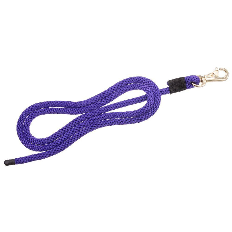 Tough 1 Miniature Lead withSmall Trigger Bull Snap - Purple - 1/2" x 6ft Leads JT International 