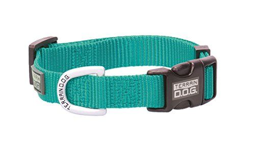 Mint Medium Terrain D.O.G. Nylon Adjustable Snap-N-Go Dog Collar Dog Collars and Leashes