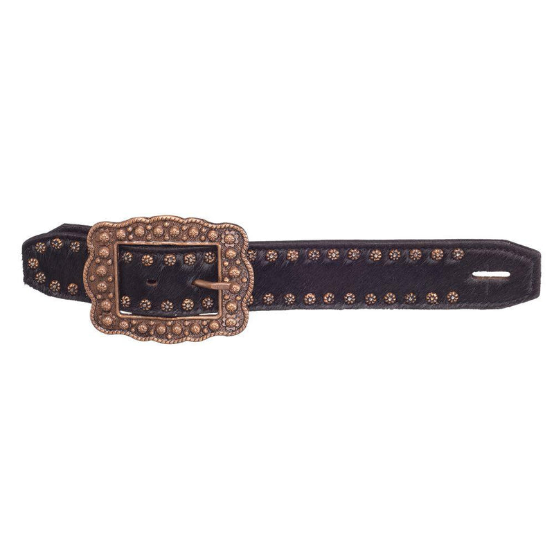 Tough 1 Studded Hair-On Belt Style Spur Strap English Spurs And Straps JT International 