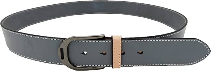 LILO Collections Estribo Grande 1.5" Stirrup Leather Belt Belts Lilo Belts 28 Grey/Ballet/Gun Metal 