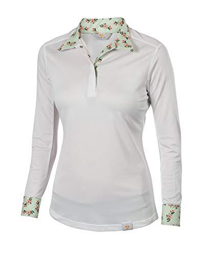 Shires Aubrion Ladies Equestrian Shirt Show Shirts Shires Equestrian Green Floral X-Small 