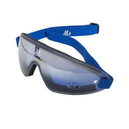 TKO Aerodynamic Polycarbonate Race Goggles Protective Eyewear TKO Blue 