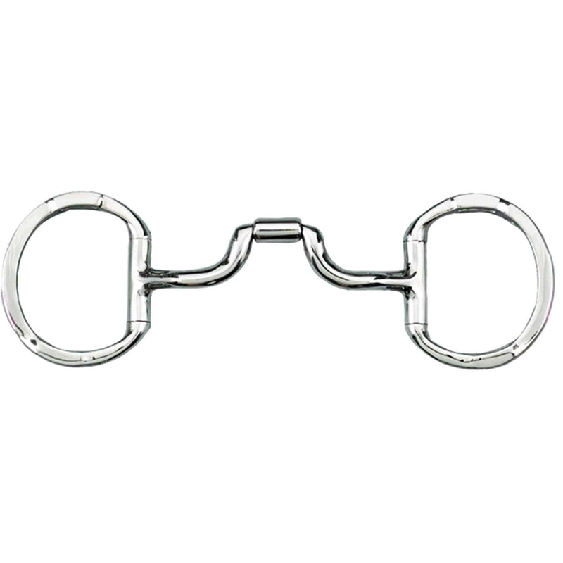 Myler Eggbutt with Hooks with Stainless Steel Low Ported Barrel Narrow English Bits Myler 5" Stainless Steel 