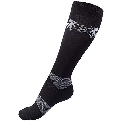 B Vertigo Geox Warm Riding Socks Socks Horze Black US Women's 8.5-10 (EU 39-41) 