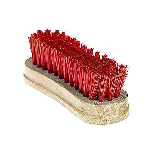 Horze Soft Face Brush - Wooden Back Brushes Horze Red 