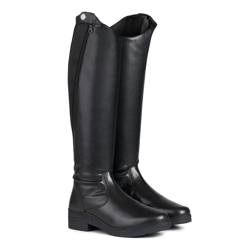 Black Horze Hannover Women's Tall Dress Boots Side View