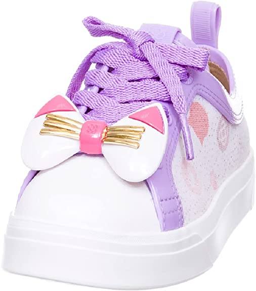 Lavender Lilac/White Petite Jolie Lupita Kitty Girls Shoes