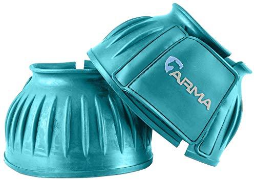 Shires Touch and Close Over-Reach Boots Bell Boots Shires Equestrian Teal Pony 