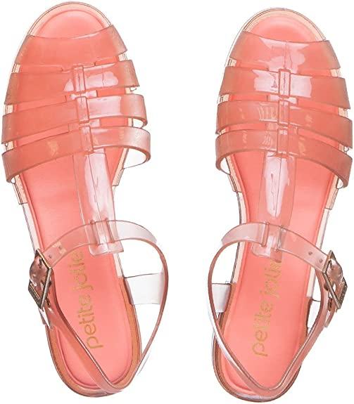 Top view of Translucent Coral Lily Petite Jolie PJ5397 Olly Women's Sandals
