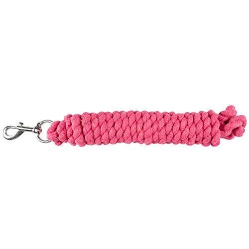 Horze Basic Cotton Lead Rope - 16ft Leads Horze Raspberry Pink 