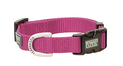 Pink Large Terrain D.O.G. Nylon Adjustable Snap-N-Go Dog Collar Dog Collars and Leashes
