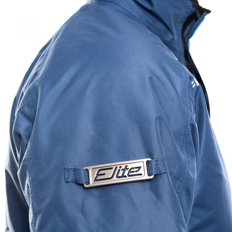 Dark Blue Finntack Men's Elite Winter Jacket Side Logo