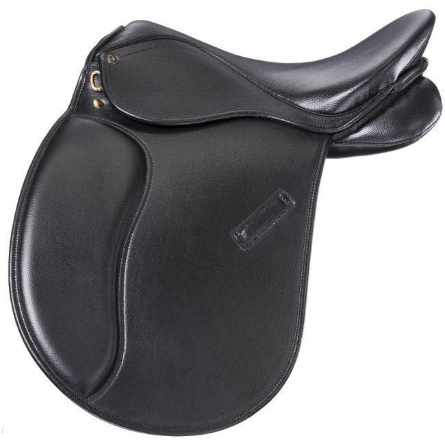 Black Equiroyal Newport Dressage Synthetic Saddle Package