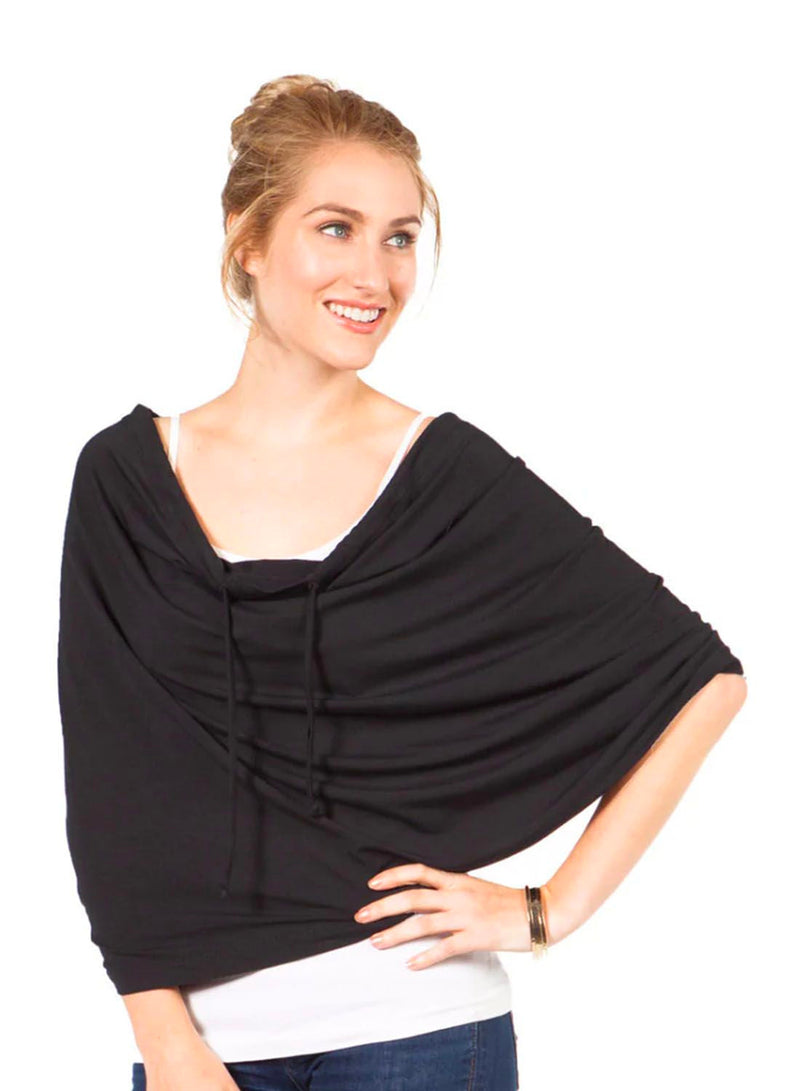 Summerskin Endless Summer Wrap UPF 50+ Sweaters Midnight Black One Size