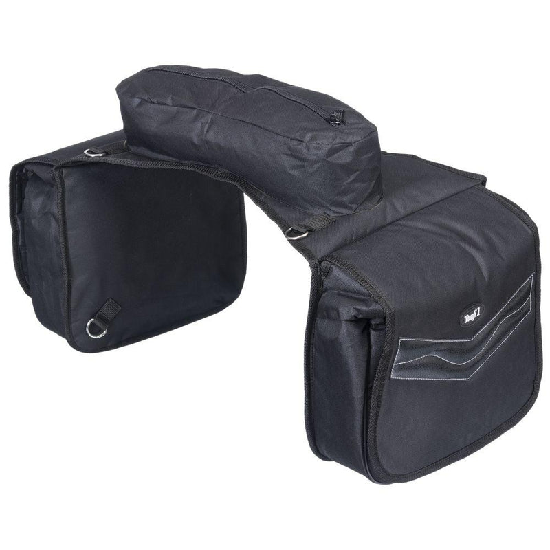 Tough 1 Black Elite Insulated Saddle Bag Horse Tack JT International