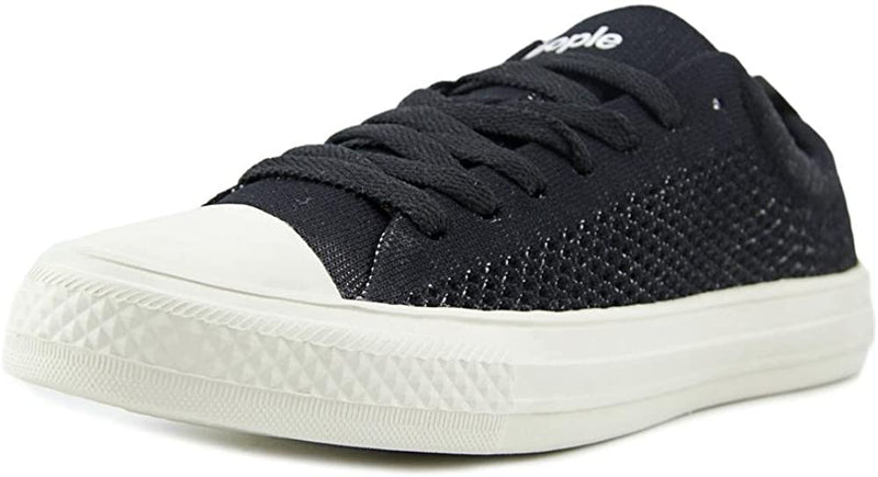 People Footwear Phillips Knit Kids Slip-On Loafers Loafers People Footwear Really Black/Picket White C4 