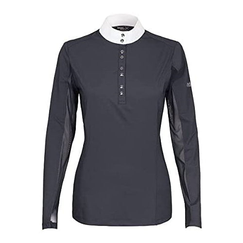 Dove Grey Tredstep Ladies Solo Long Sleeve Competition Shirt Long Sleeve English Show Shirts Tredstep Ireland XS