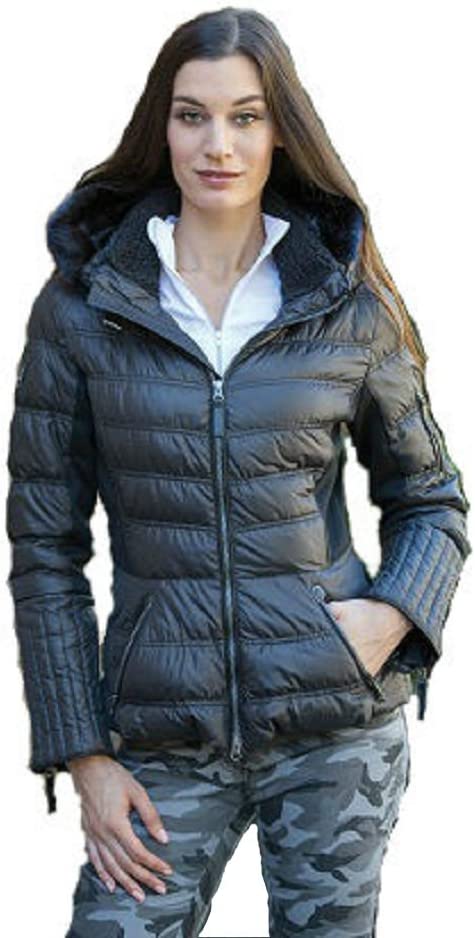 Black Goode Rider Luxe Women's Parka Jackets Small
