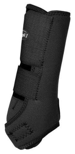 Tough 1 Economy Vented Front Sport Boots, Black, Medium Competition/Exercise Boots JT International 