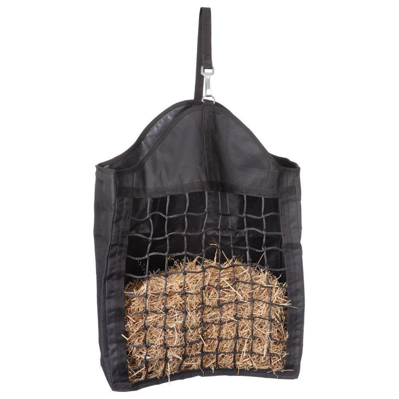 Tough 1 Nylon Hay Tote with Net Front, Black Stable Supplies JT International 
