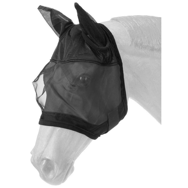 Tough 1 Fly Mask with Ears, Black, Horse Size Fly Masks JT International 