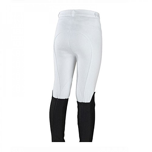 Back side of white Horze Active Youth Self Patch Breeches